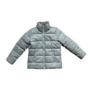 Old Navy Quilted Winter Puffy Jacket Full Zip Heavy Casual Puffer Coat EUC M